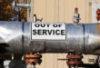 an out of service sign on an oil pipeline 2023 11 27 05 34 13 utc