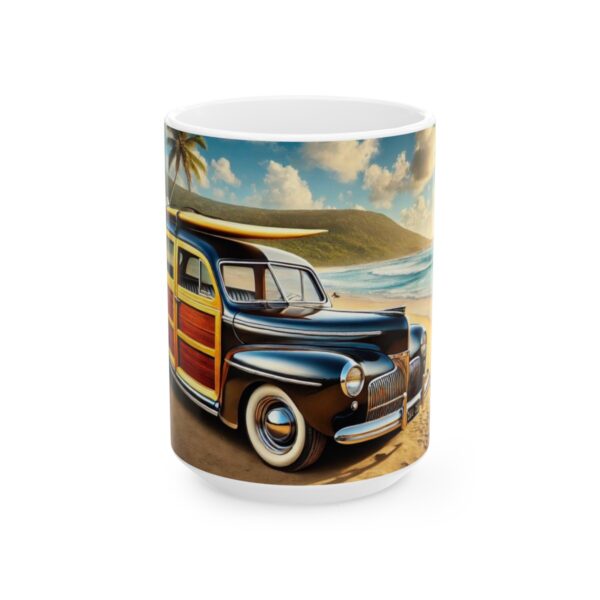 Timeless 1941 Woodie Surf Car Ceramic Mug, (11oz, 15oz)