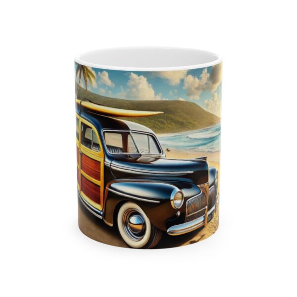 Timeless 1941 Woodie Surf Car Ceramic Mug, (11oz, 15oz) - Image 6