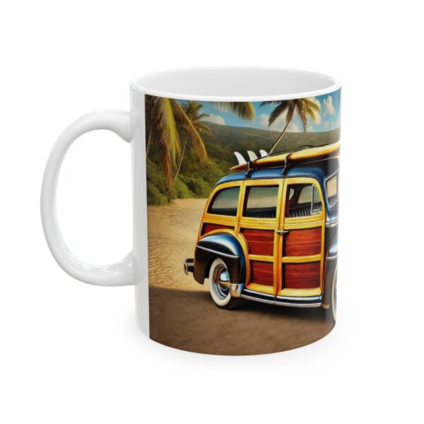 Timeless 1941 Woodie Surf Car Ceramic Mug, (11oz, 15oz) - Image 8