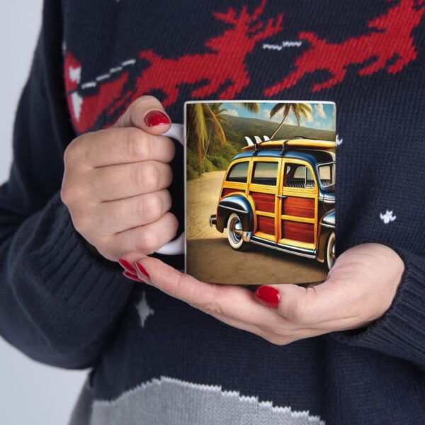 Timeless 1941 Woodie Surf Car Ceramic Mug, (11oz, 15oz) - Image 17